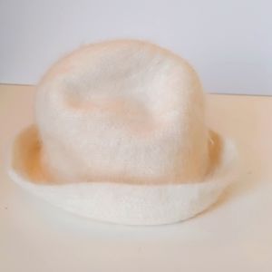 Accessorize Angora Blend White Hat New